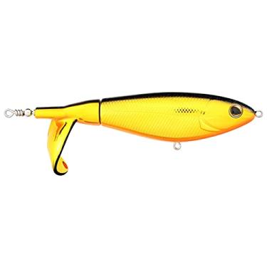 Imagem de Berkley Isca de pesca Choppo Topwater, ouro preto, 28 g, água superior de 120 mm, área de superfície de hélice aprimorada para máxima perturbação, equipada com gancho Sharp Fusion19