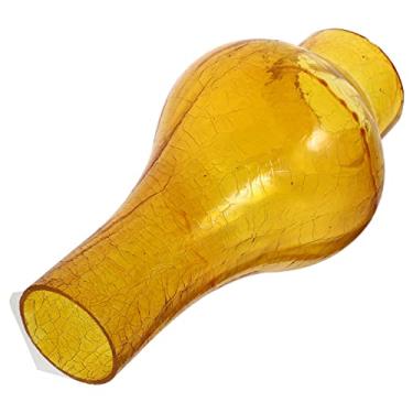 Imagem de KALLORY Lâmpadas de óleo a óleo de vidro para sombra, lâmpada de óleo de sobra, lâmpadas de substituição de globo lanternas de vidro artesanais, decoração de casa, amarelo