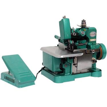 Imagem de Máquina de Costura Overlock Overloque Semi Industrial Portátil Importway Verde