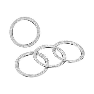 Imagem de LECART Para acessórios de Jeep Gladiator, cobertura de saída de ar com glitter, adesivos de metal para Jeep Wrangler JL JLU Gladiator JT 2020 2021, pacote com 4