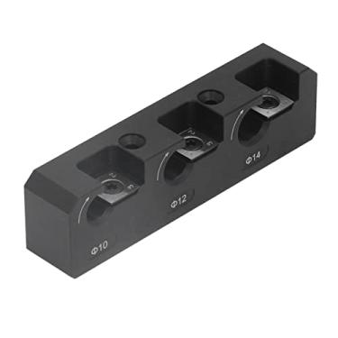 Imagem de Oumefar Máquina de cavilha, inserções de carboneto para fazer cavilhas, placa de cavilha de madeira, varas de madeira, bastões de madeira, 3 furos, ferramenta auxiliar de fresagem de broca elétrica, ferramenta de marcenaria, cavilha elétrica