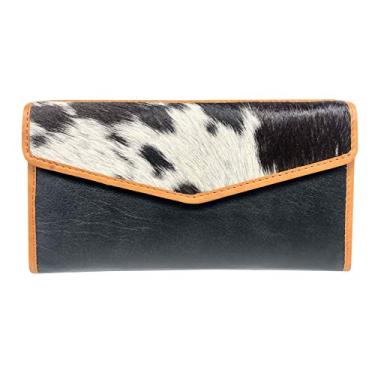 Imagem de Carteira clutch fina feminina Leather Book RFID LW-1801 (Jersey Cat) | Bloqueio RFID embutido | Carteira de 17,78 cm de largura | 13 compartimentos para cartão | 1 janela para identidade | Três bolsos