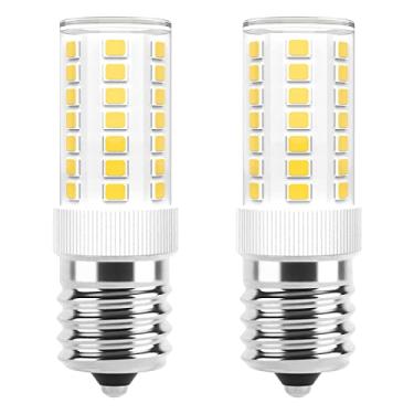 Imagem de Lâmpadas LED E17 reguláveis de 5 W sobre fogão, equivalente a incandescente de 40 W, branco de luz do dia 6000 K, adequado para micro-ondas Whirlpool Maytag GE Kenmore LG, substitui 8206232A 1890433