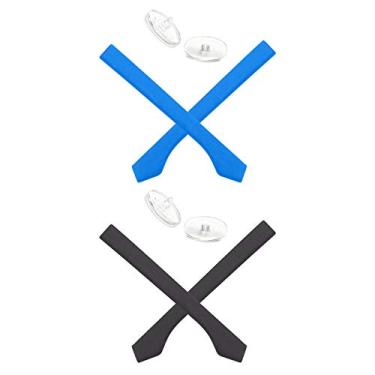 Imagem de Mryok — Protetor nasal de substituição para óculos de sol Oakley BoomStand – Opções, Sky Blue & Black, One Size