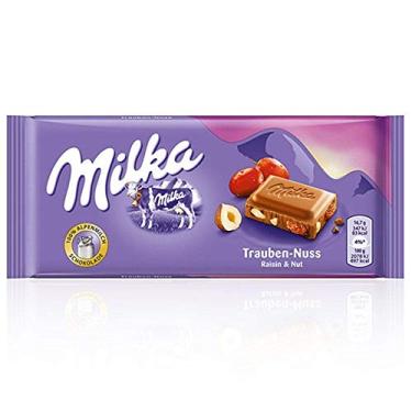 Imagem de Milka Raisin & Hazelnut - Chocolate, Uvas Passas e Avelãs - Importado