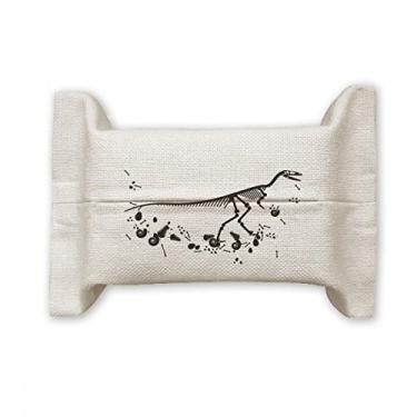 Imagem de Enorme Dinossauro Grama Ossos Capa de Papel para Lenço Facial Bolsa de Algodão e Linho