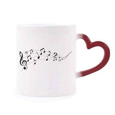 Imagem de Caneca Flappg 5-le Staff azul sensível ao calor vermelha muda de cor