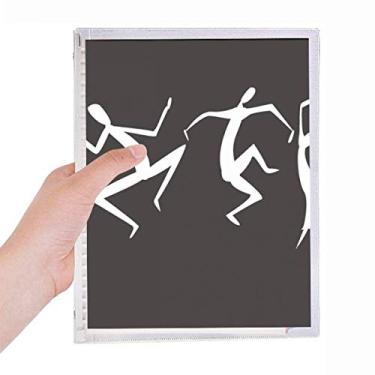 Imagem de Caderno com estampa abstrata do Egito Antigo Caderno com folhas soltas e diário recarregável