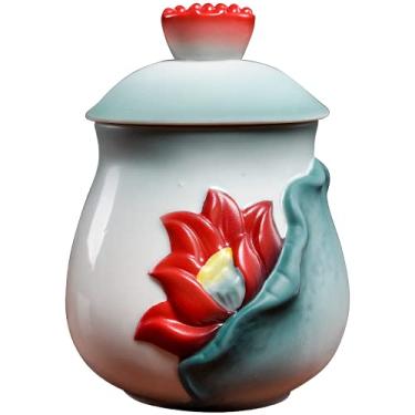 Imagem de PAYNAN Copo de Água Sagrada Budismo Chinês Cerâmica Guanyin Copos de Água Buda Canecas Suprimentos Budista