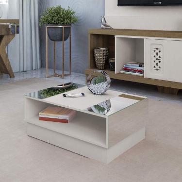 Imagem de Mesa Centro com Espelho Detroit Artely Off White