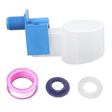 Imagem de QANYEGN Válvula De Bóia De água G1/2, Válvula Automática De Controle De Nível De água, Válvula De Controle ABS, Válvula De Tanque De água Com Rosca Externa(Side inlet)