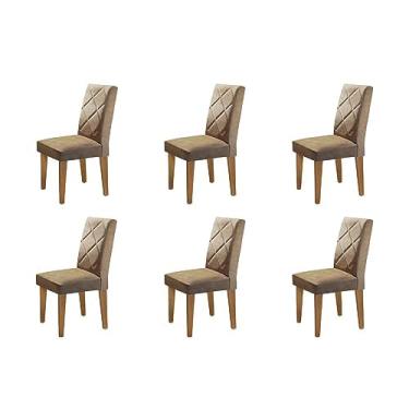 Imagem de Conjunto 6 Cadeiras Irlanda Rufato Animalle Chocolate/imbuia