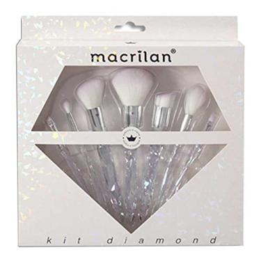 Imagem de Macrilan Kit Diamond Com 7 Pincéis Profissionais Para Maquiagem - Ed003