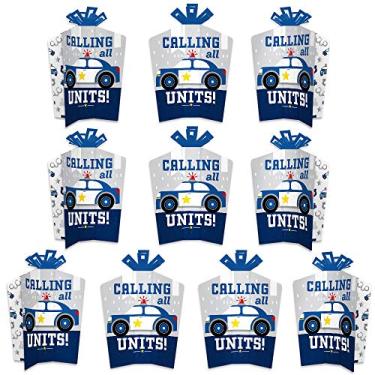 Imagem de Big Dot of Happiness Call All Units – Policia – Decorações de mesa – Cop Birthday Party ou Chá de Bebê Dobrável e Flare Centerpiece – 10 unidades