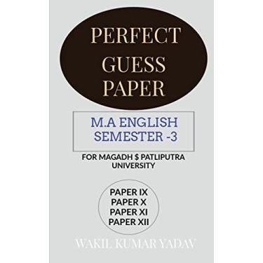 Imagem de Perfect Guess Paper M.a English Semester -3