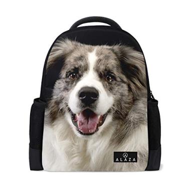 Imagem de Mochila My Daily Border Collie Puppy de 14 polegadas, mochila para notebook, mochila para viagem, faculdade e escola