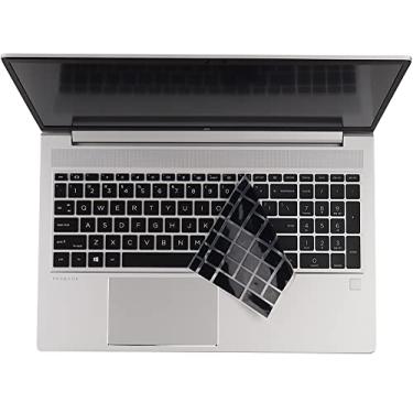 Imagem de Capa de teclado para HP ProBook 450/455/650 G8/G9/G10 39.6 cm, HP Elitebook 650/655 G8/G9/G10 39.6 cm Lapotp Protector Accessories (não serve para ProBook 450 455 650 G6 G7), preta