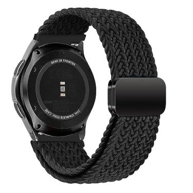 Imagem de MroTech Pulseira de relógio de liberação rápida de 22 mm de nylon trançado, pulseira esportiva compatível com Samsung Galaxy Watch 3 de 45 mm/46 mm (2019)/Gear S3 Frontier/Huawei 46 mm GT/GT