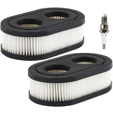 Imagem de NVLMBL Filtro de ar para reciclador Toro 55.9 cm 20332 20333 20334 20339 20340 (2 filtros de ar, 1 vela de ignição)