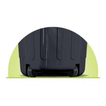 Imagem de Lixeira Cesto Organizadora 100 Litros Rodas E Tampa Preto