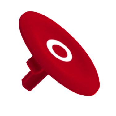 Imagem de Pastilha Com Gravação Vermelha O ZBA432 - Schneider Schneider