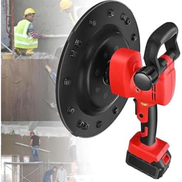Imagem de Máquina elétrica de alisamento de parede, máquina de polimento sem fio de 1680 W, espátula de concreto, máquina de reboco de parede de superfície de cimento, espátula de massa de cimento de