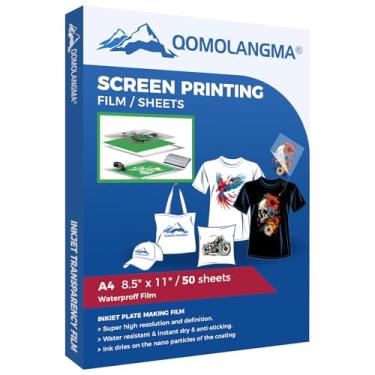 Imagem de Película impermeável de transparência leiteira jato de tinta 21,6 cm x 27,9 cm - 50 folhas/pacote