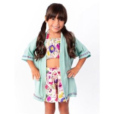 Imagem de Kimono Infantil Pandi Franja Menina-Feminino