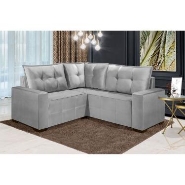 Imagem de Sofá de Canto ESTILO ESTOFADOS - Milão 2,00x2,00m "Prata"