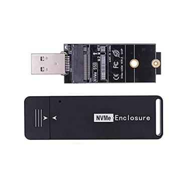 Imagem de chenyang CY M.2 NVME SSD Adaptador USB 3.1 Gen2 10Gbp para NVME PCI-E M-Key Caixa externa para SSD NVMe M-Key M.2 de 2242 mm e 2230 mm NVMe M-Key