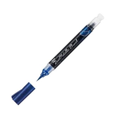 Imagem de Pentel Caneta Brush Dual Mettalic Azul+Verde Metalico 2 Cores XGFH-DCX