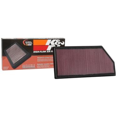 Imagem de Filtro de ar do motor K&N: alto desempenho, Premium, lavável, filtro de substituição: 2016-2020 Mercedes Benz (GLE450, AMG, GT 43, GT 53, C180d, C200d, C220d, C300d, CLS300d, CLS350d 33-3068