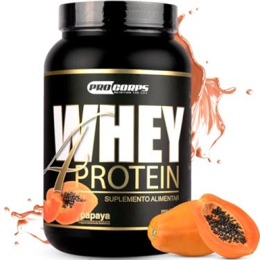 Imagem de Whey Protein 4W 900g Pro Corps - 32g de Proteína por Dose - Zero Açúcar para Treinos de Alta Intensidade (900g, Papaya)