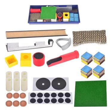 Imagem de Kit de reparo de vara de piscina, kit de substituição de pontas de taco de piscina | Kit de substituição de pontas para tacos de sinuca 28X | Aparadores de pontas de taco, pontas de taco de bilhar, ac