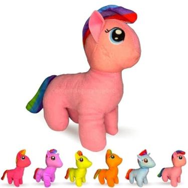 Imagem de Europio - Unicórnio De Pelúcia Brinquedo Bebê Macio 23cm Antialérgico - Rosa Claro