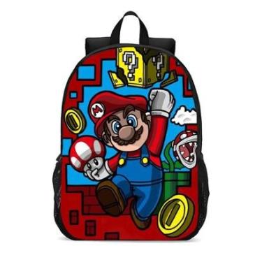 Imagem de MOCHILA ESCOLA INFANTIL JUVENIL ANIME SUPER MÁRIO-Unissex