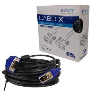 Imagem de Cbx-Mvga100 Cabo De Monitor Vga 3+5 10M Caixa Display - Exbom
