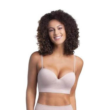Imagem de Sutiã sem alça Sem Costura Trifil C00976 Laterais Largas, Macadâmia, 4