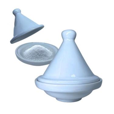 Imagem de Saleiro Marroquino Tagine Porcelana Resistente Rita Lobo Branco - Prat
