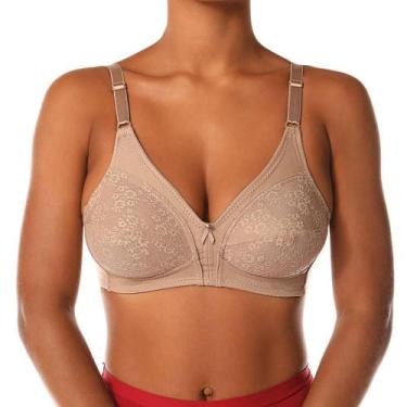 Imagem de Sutiã Sustentação com Renda DeMillus 61383 Cetinete, 50, Bege rosado