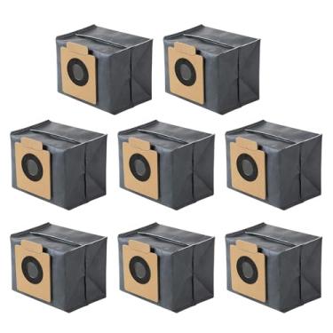 Imagem de JAYOBGO Pacote com 8 sacos de pó para Eufy X10 Pro Omni e X8 Pro com sacos de aspirador de pó robô autovazio, peça de acessórios de bolsa de substituição de robô, grande capacidade