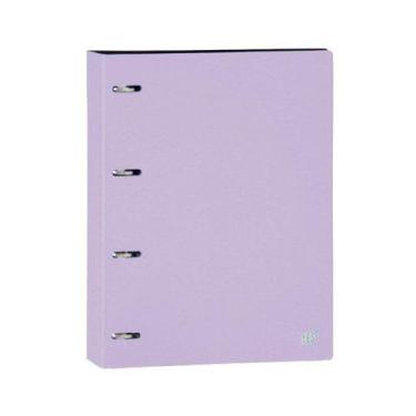 Imagem de Fichário Argolado A4 Com Divisória Escolar Bg Pastel Yes Pm