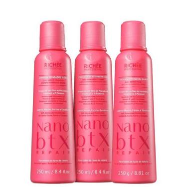 Imagem de Richée Nano Btx Repair Shampoo + Condicionador + Máscara (3 x 250ml)