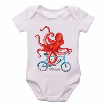 Imagem de body nenê criança roupa bebê Polvo Bicicleta - Empório Dutra, M   ( 2-