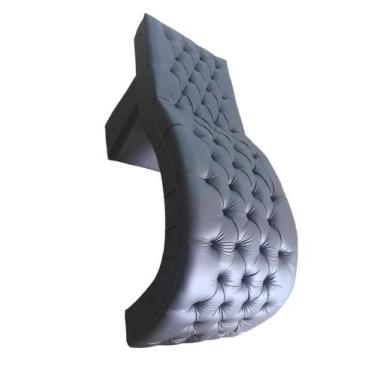 Imagem de Maca Estética Joe 60X180 cm Couro Preto Facial Cílios E Sobrancelhas M