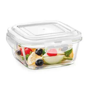Imagem de Pote Hermético Vidro Quadrado Freezer E Microondas 800ml - LP House, B