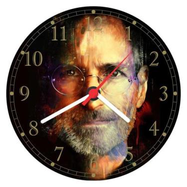 Imagem de Relógio De Parede Steve Jobs Informática Decorações Salas - Vital