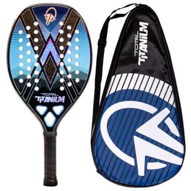 Imagem de Raquete Beach Tennis Total Titanium Carbono 3k 2025 + Capa - Total Bea