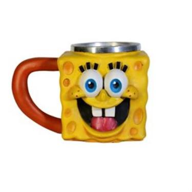Imagem de Caneca 3d Bob Esponja Em Resina Quadrada Presente - Coisaria