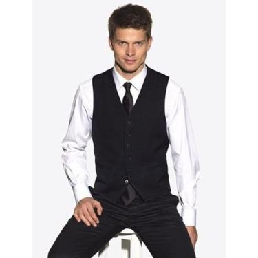 Imagem de Colete Social Masculino Qualidade Premium Original NERO, Preto, EXG